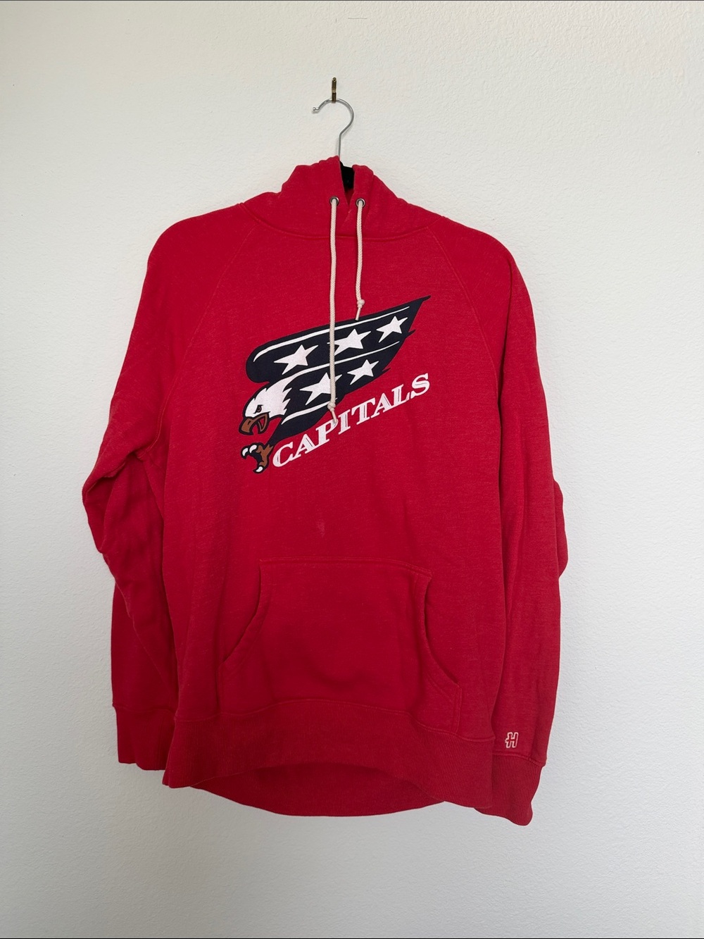 Washington Capitals Screaming Eagle Red Hoodie Men’s Size Medium EUC